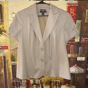 Style & Co. Tan Short Sleeve Jacket